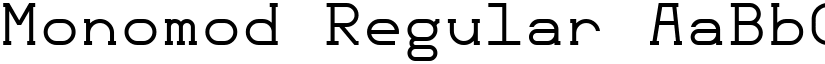 Monomod Regular font