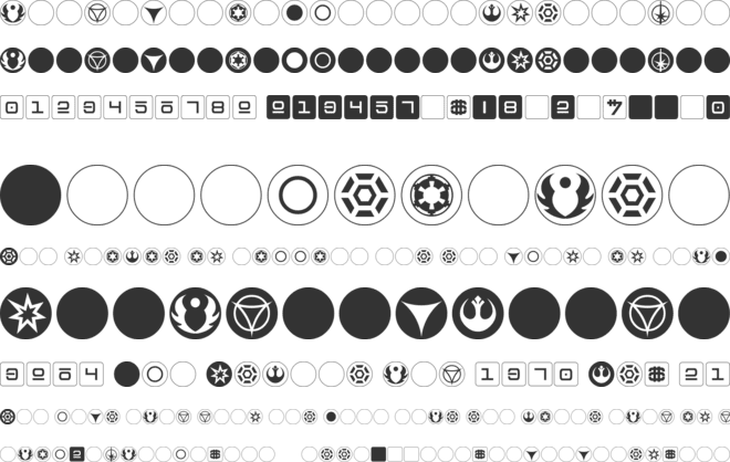 dPoly Imperial font preview