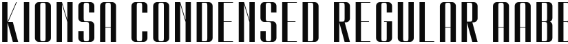 Kionsa Condensed Regular font