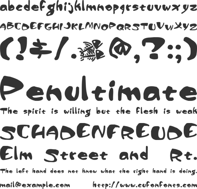 Piranha Sexual font preview