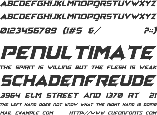 Zagga Personal Use font preview