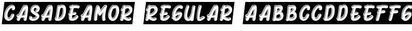 Casadeamor Regular font