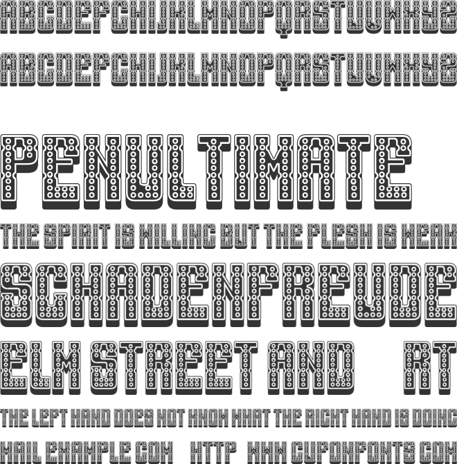 Smoke Chamber font preview