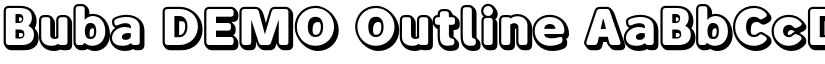 Buba DEMO Outline font