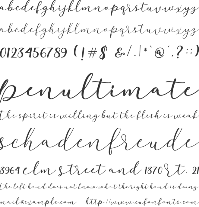 darloune font preview