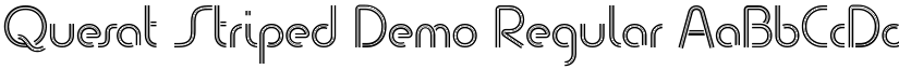 Quesat Striped Demo Regular font