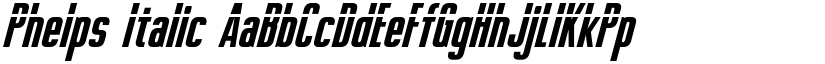 Phelps Italic font
