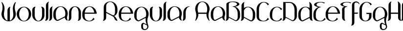 Wouliane Regular font