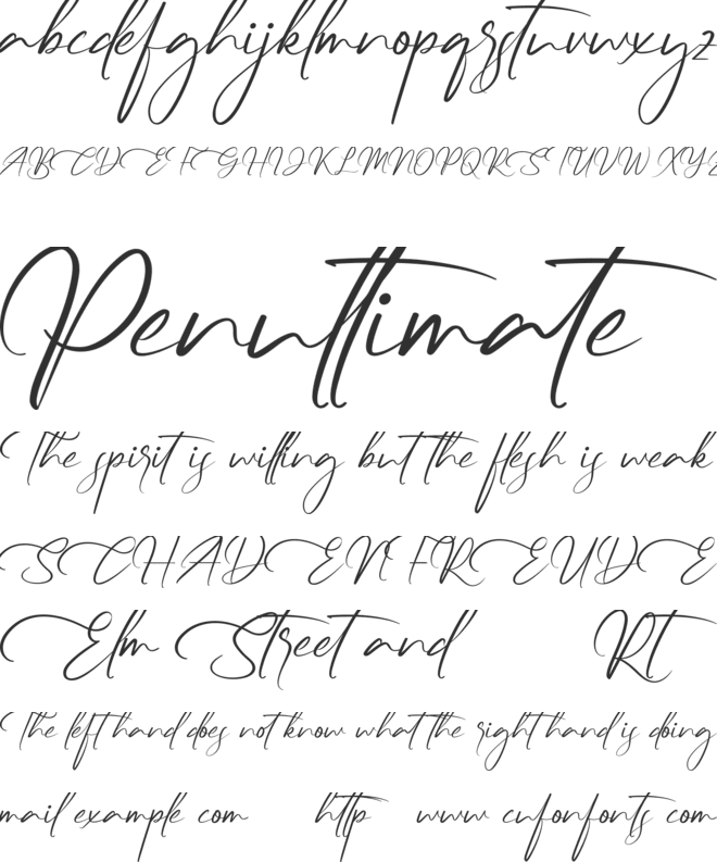 Canales Demo font preview