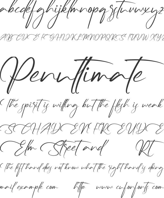 Canales Demo font preview