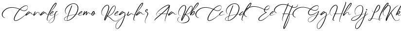 Canales Demo Regular font