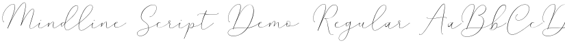 Mindline Script Demo Regular font