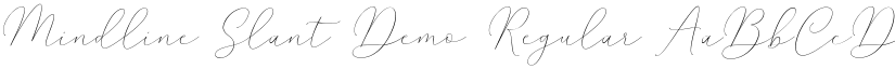 Mindline Slant Demo Regular font