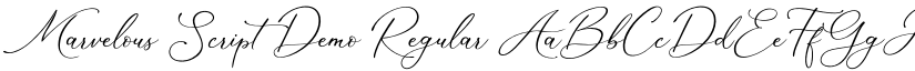 Marvelous Script Demo font download