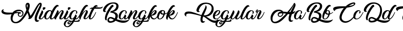 Midnight Bangkok font download