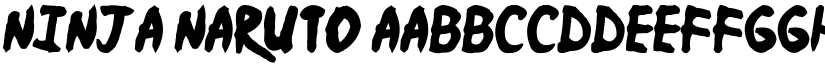 Ninja Naruto font