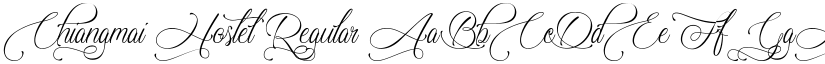 Chiangmai Hostel Regular font