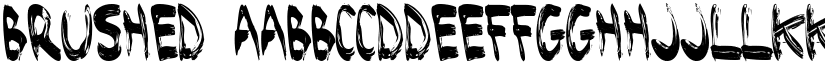 Brushed font