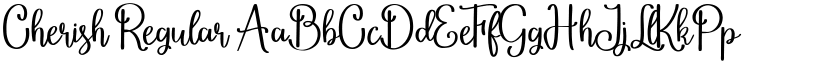 Cherish font download