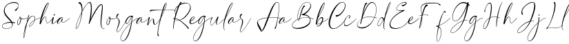 Sophia Morgant Regular font