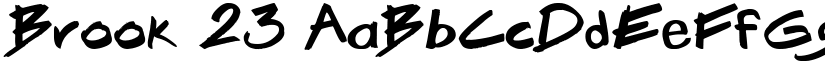 Brook 23 font
