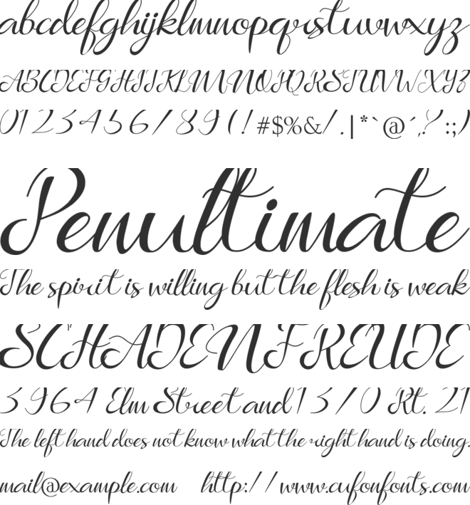 Marlena font preview