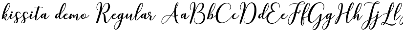 kissita demo Regular font