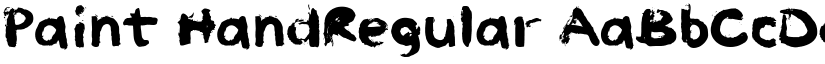 Paint HandRegular font