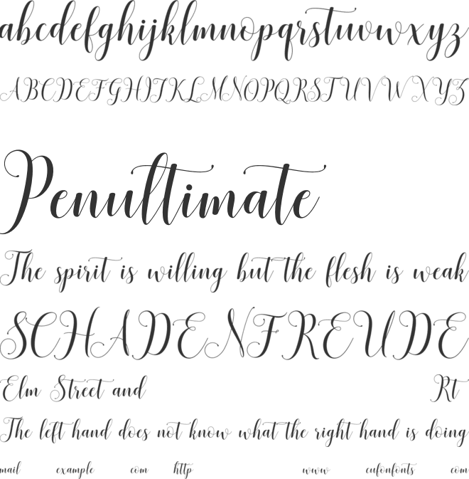 honilad demo font preview