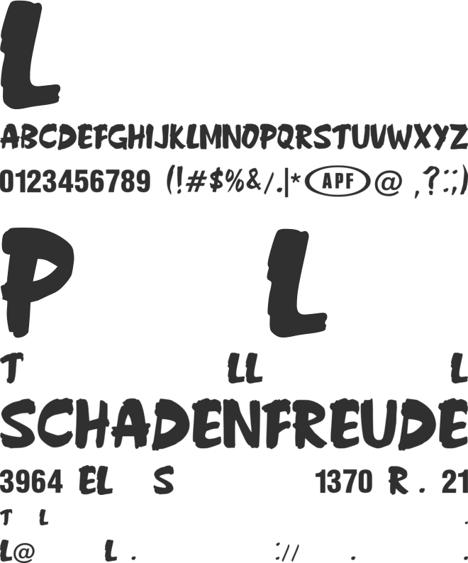 Anderson Fireball XL5 font preview