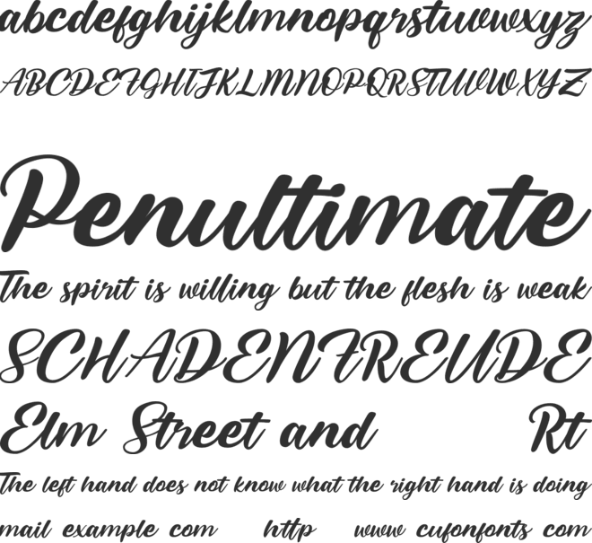 Melonday Demo font preview