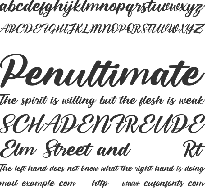Melonday Demo font preview