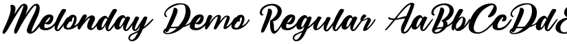 Melonday Demo Regular font