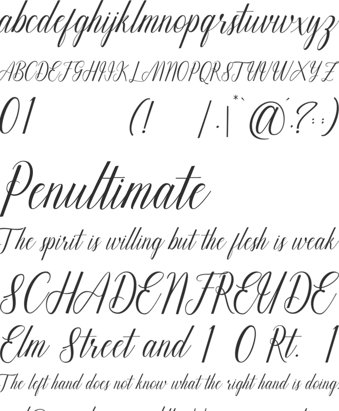 Balithya font preview