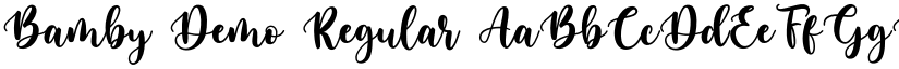 Bamby Demo Regular font