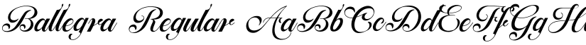 Ballegra Regular font