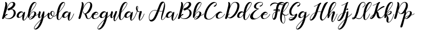 Babyola Regular font