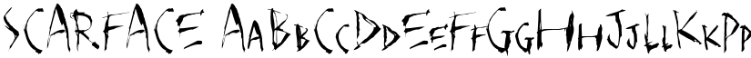 SCARFACE font
