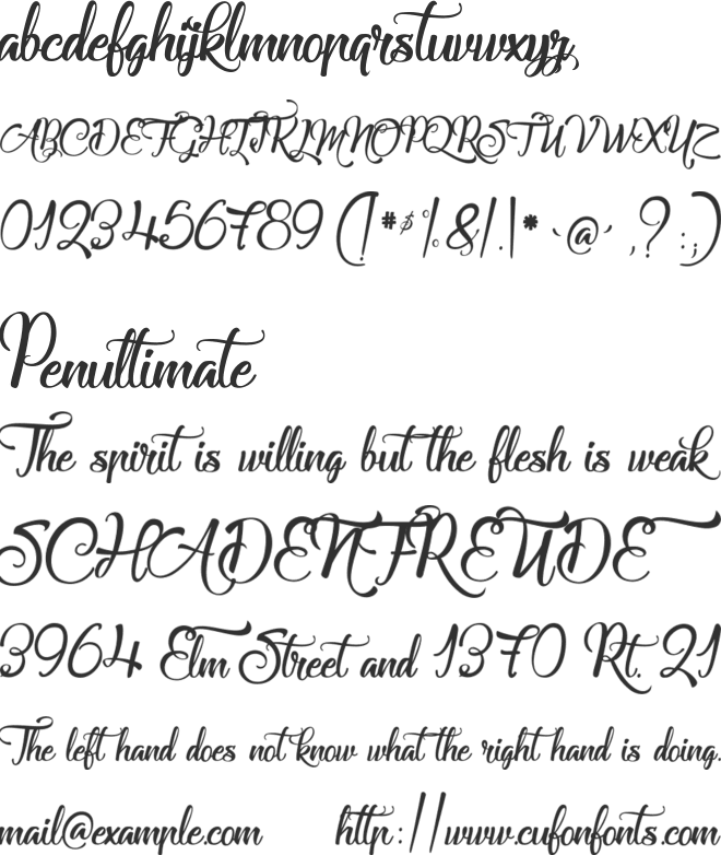 Soulmaker in the Mountains font preview