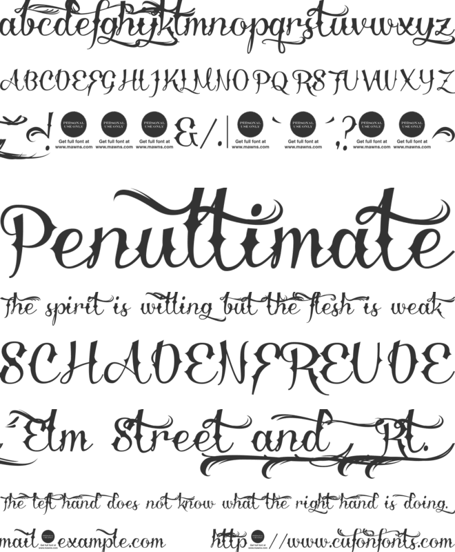 Delinquente Demo font preview