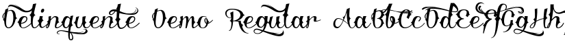 Delinquente Demo Regular font