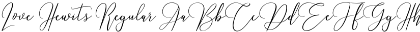 Love Hewits font download