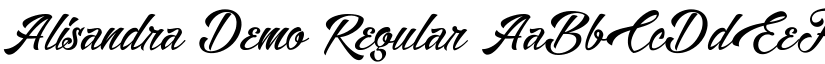 Alisandra Demo Regular font