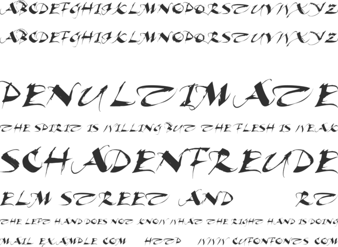 Beautiful Ink font preview