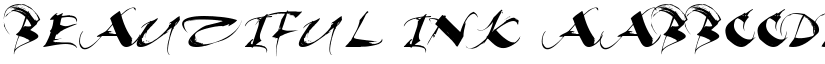 Beautiful Ink font