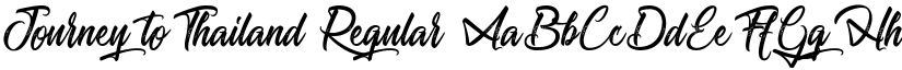 Journey to Thailand Regular font