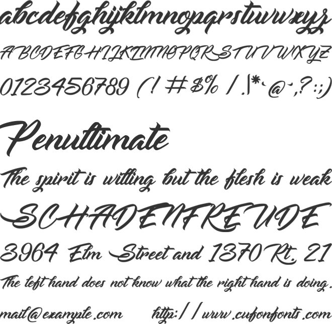 Sabre du Rhinoceros font preview