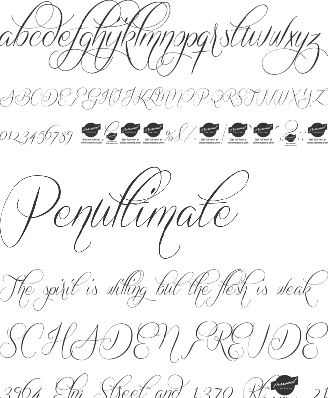 Quickier Demo font preview