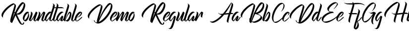 Roundtable Demo Regular font