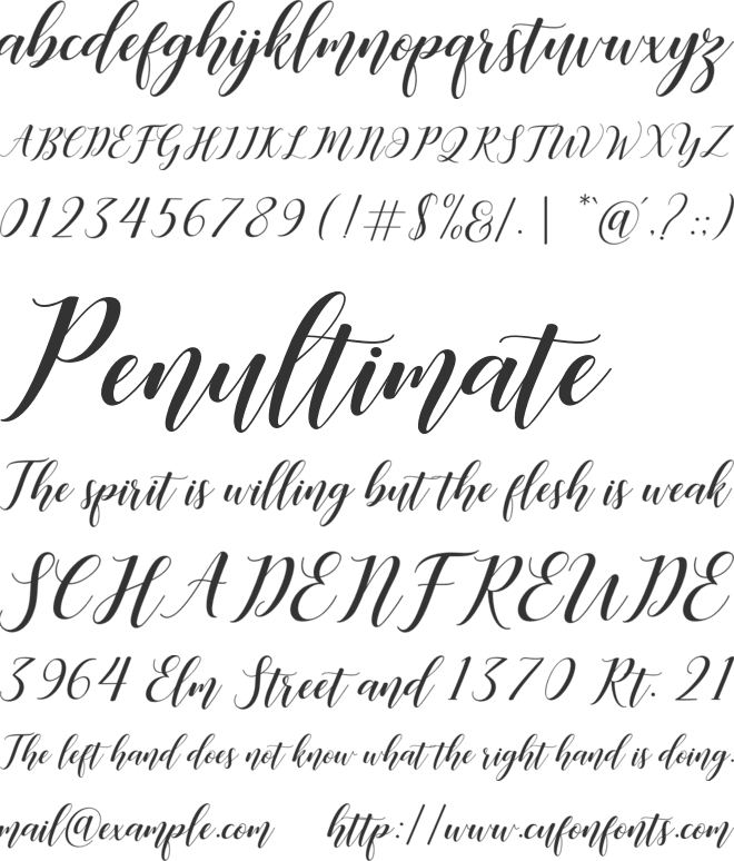 Desyanti font preview